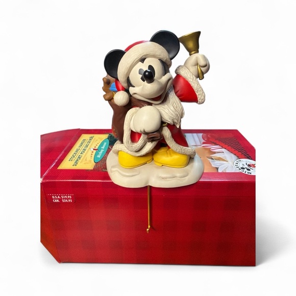 Hallmark Mickey Mouse Holiday Stocking Hanger - Red and White - Picture 2 of 4